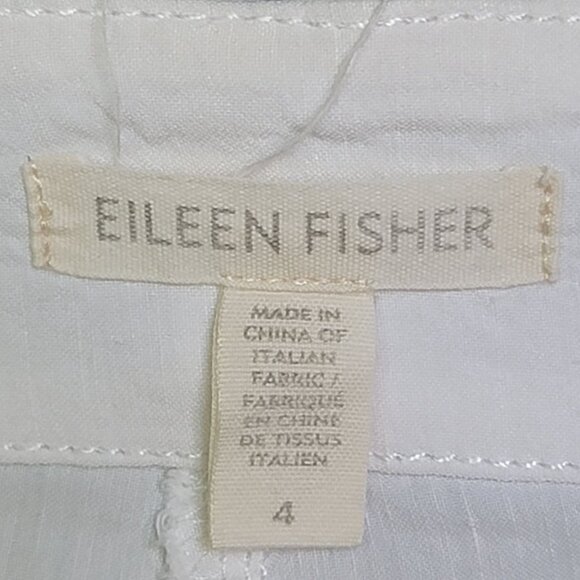 Eileen Fisher Organic Linen Cropped Cargo Pants. Size 4 - Picture 4 of 6